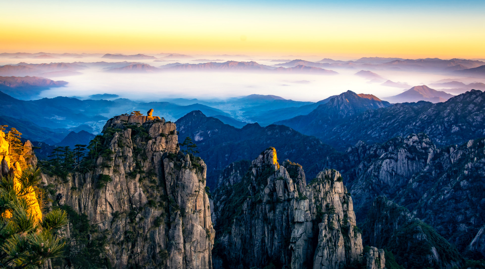黄山日出封面图